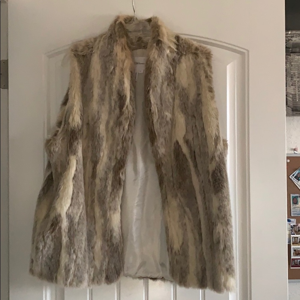BCBG Faux Fur Vest